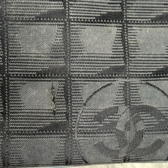 100% Authentic Pre-owned Chanel Nylon Black Tote Bag, 13.5x10x6 - Picture 16 of 16